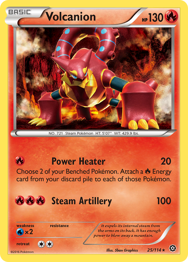 Volcanion 25/114 Steam Siege