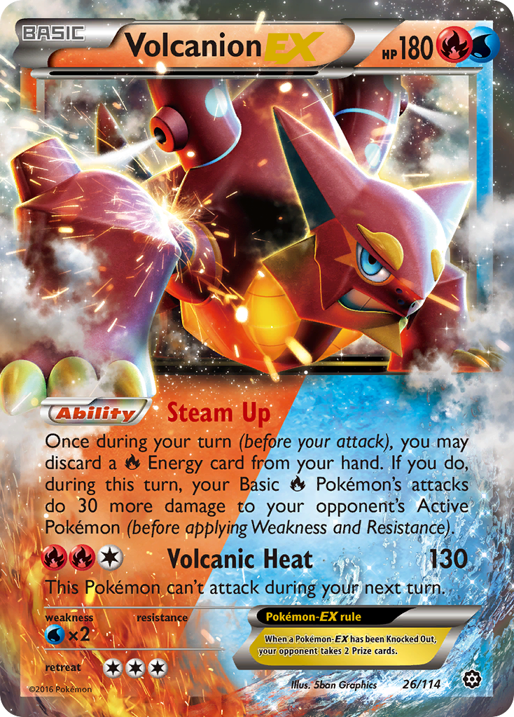 Volcanion-EX 26/114 Steam Siege