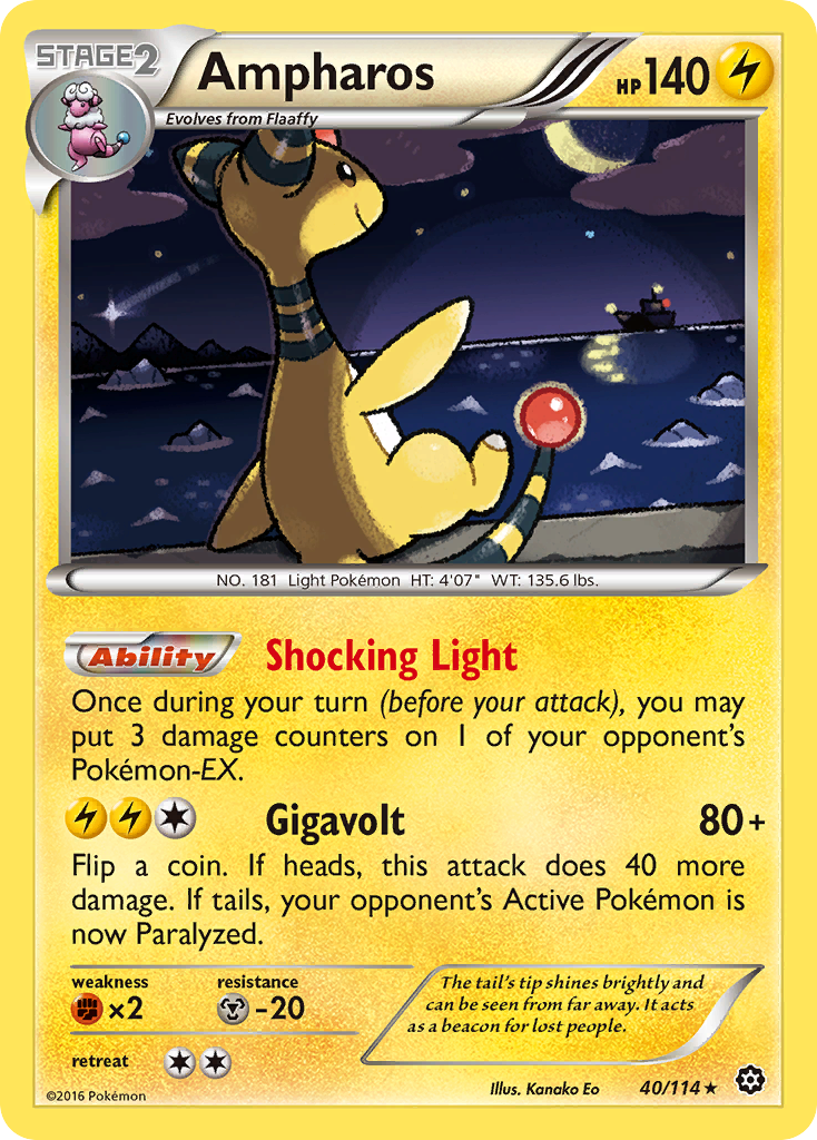 Ampharos 40/114 Steam Siege