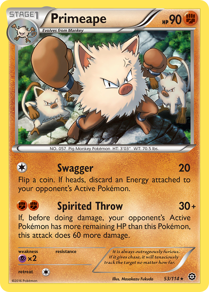 Primeape 53/114 Steam Siege