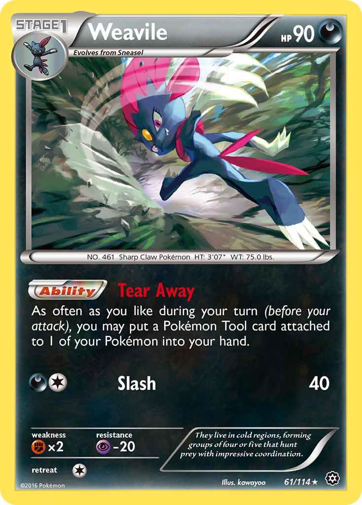 Weavile 61/114 Steam Siege