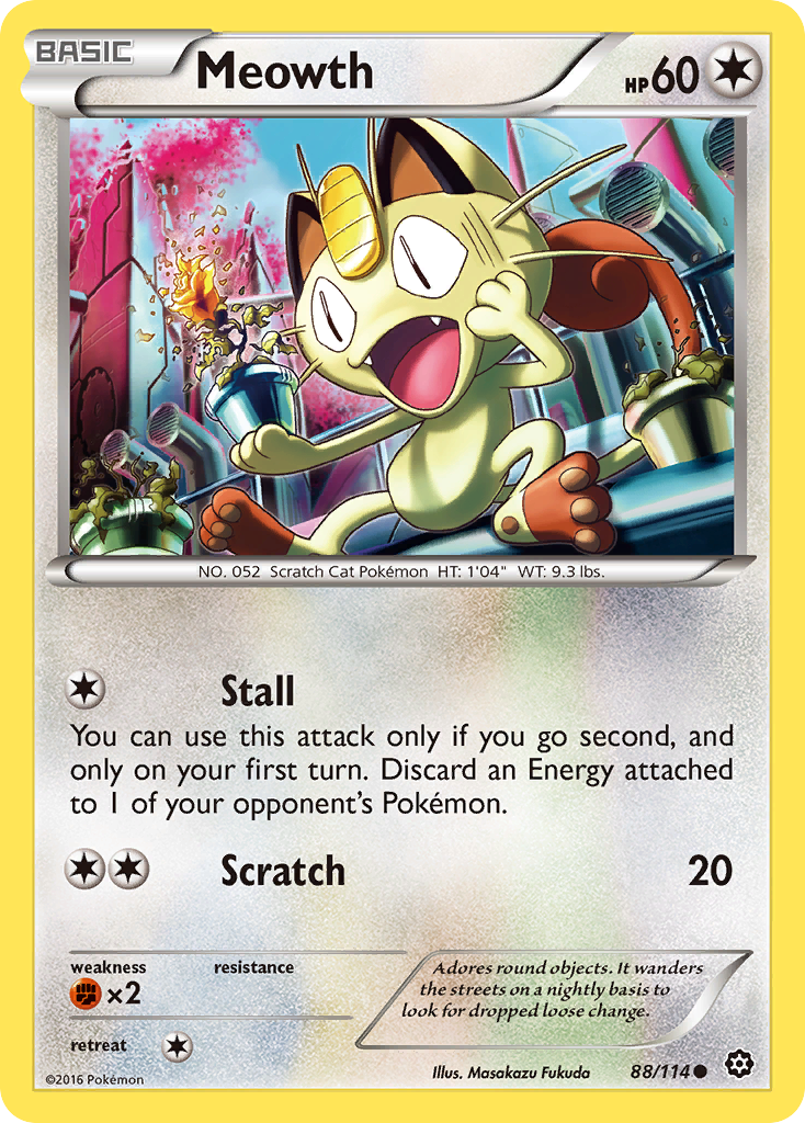 Meowth 88/114 Steam Siege
