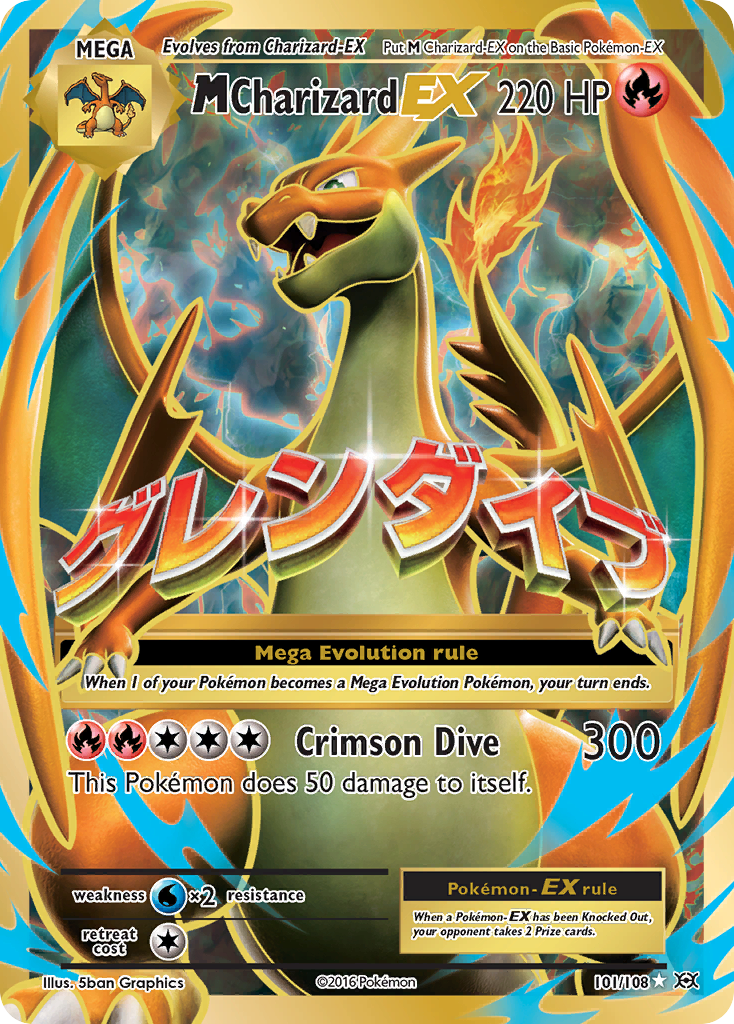 M Charizard-EX 101/108 Evolutions