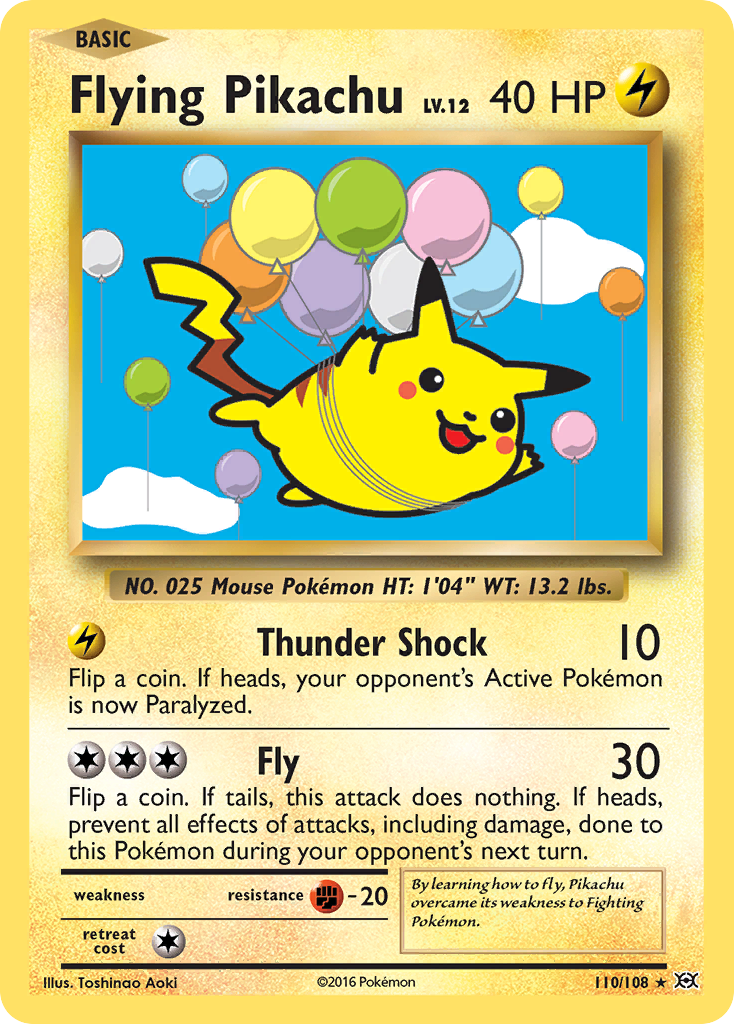 Flying Pikachu 110/108 Evolutions