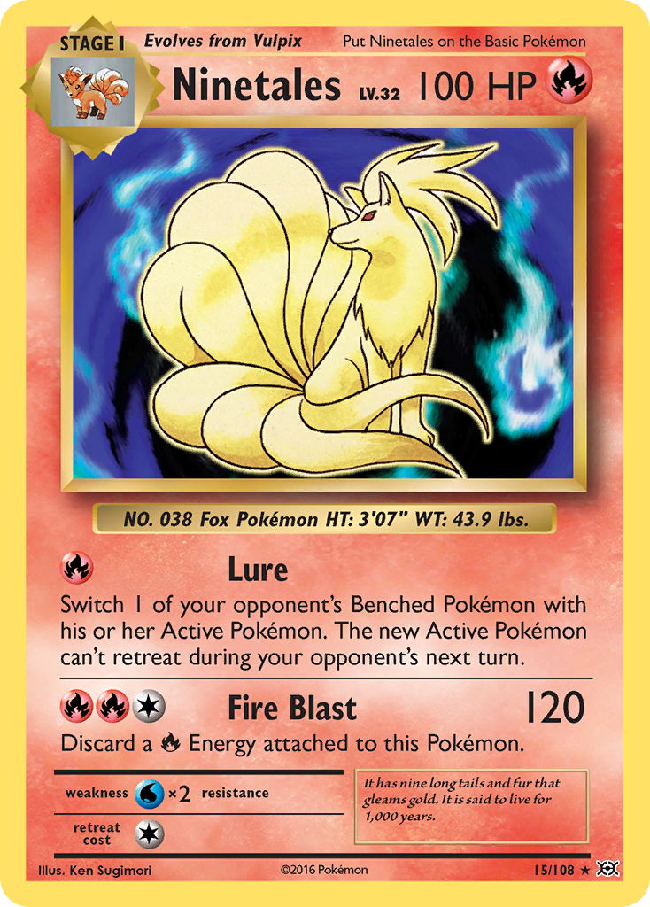 Ninetales 15/108 Evolutions