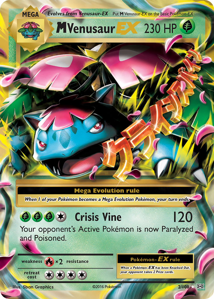 M Venusaur-EX 2/108 Evolutions