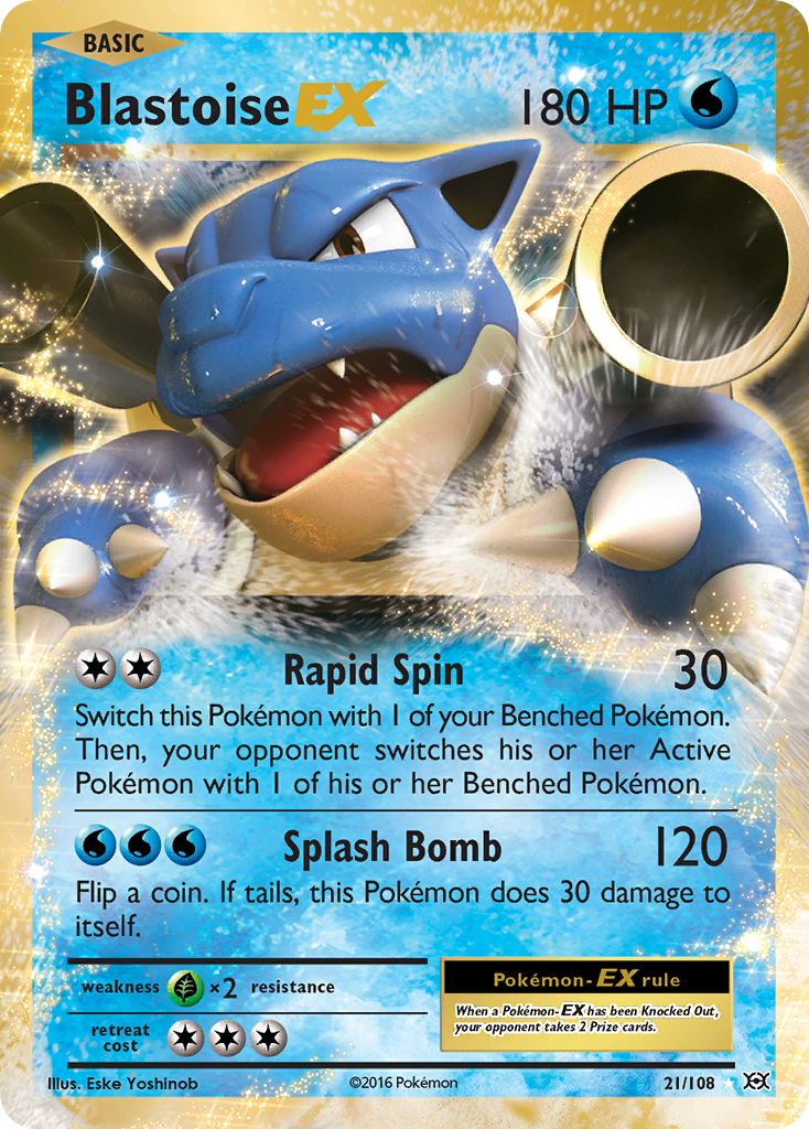 Blastoise-EX 21/108 Evolutions