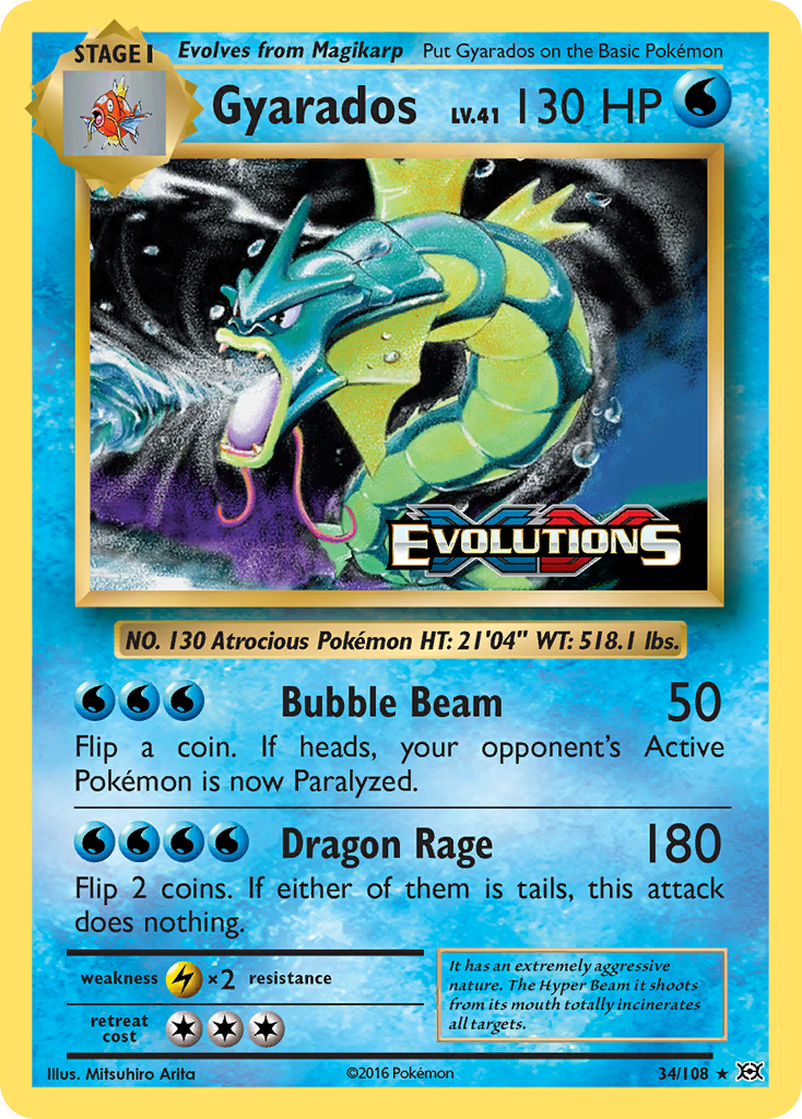 Gyarados 34/108 Evolutions