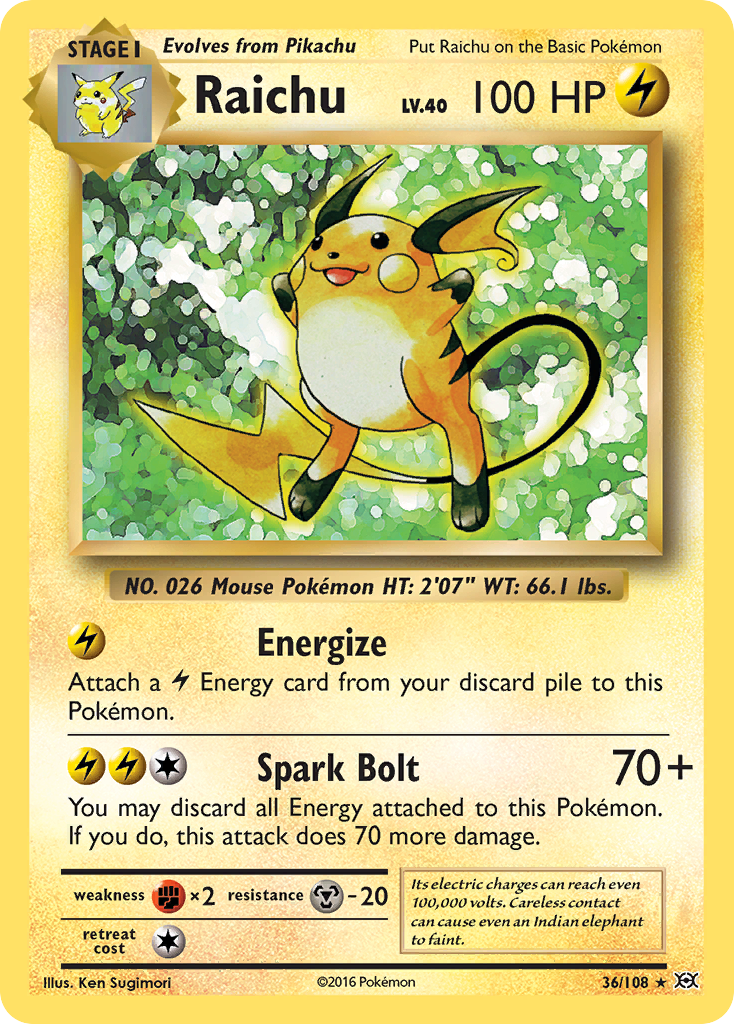 Raichu 36/108 Evolutions