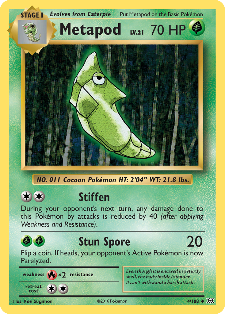 Metapod 4/108 Evolutions