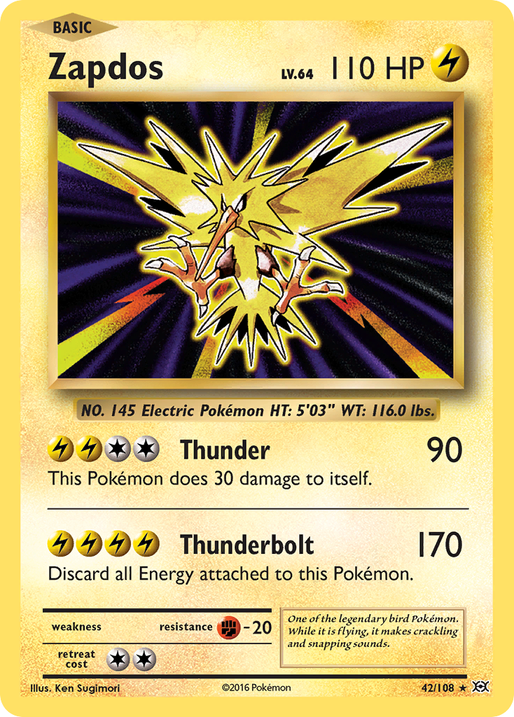 Zapdos 42/108 Evolutions