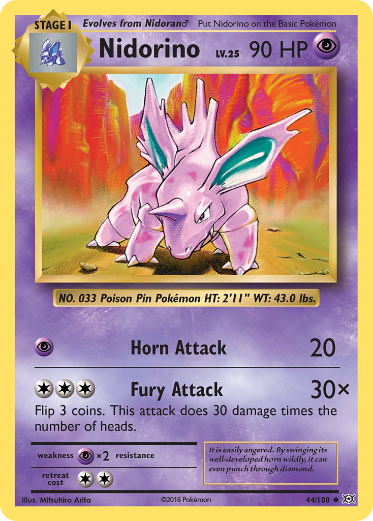 Nidorino 44/108 Evolutions