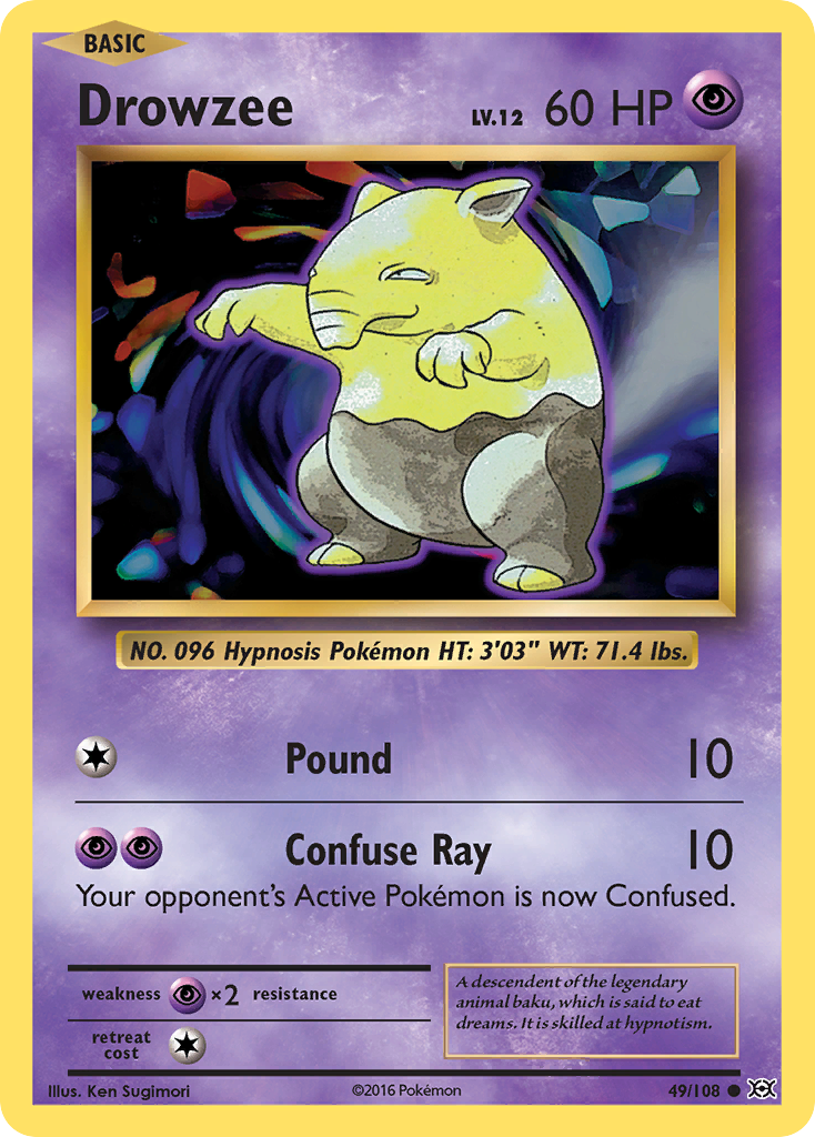 Drowzee 49/108 Evolutions