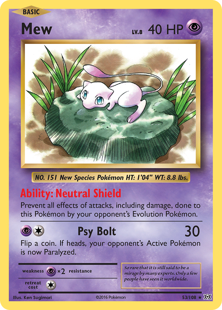 Mew 53/108 Evolutions