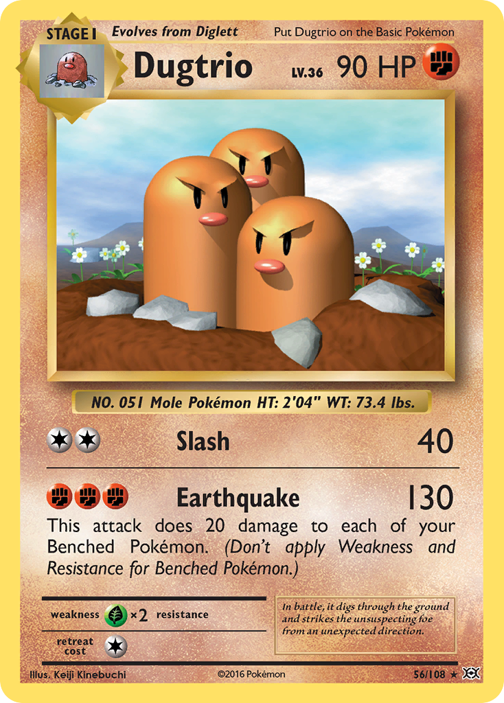 Dugtrio 56/108 Evolutions