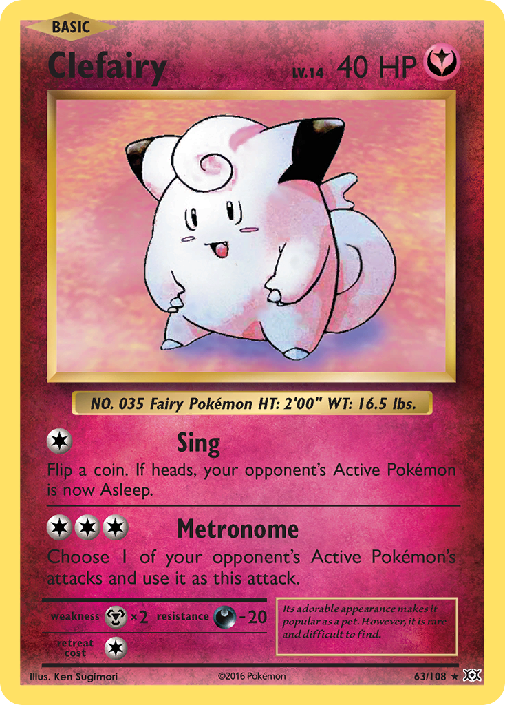 Clefairy 63/108 Evolutions