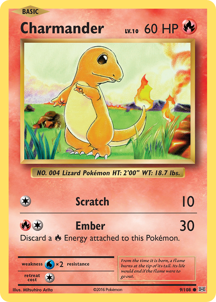 Charmander 9/108 Evolutions