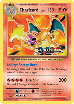 Charizard 11/108 Evolutions