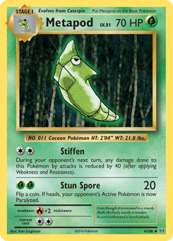Metapod 4/108 Evolutions