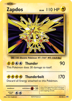Zapdos 42/108 Evolutions