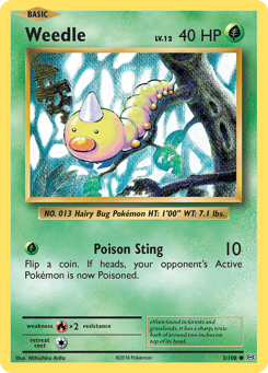 Weedle 5/108 Evolutions