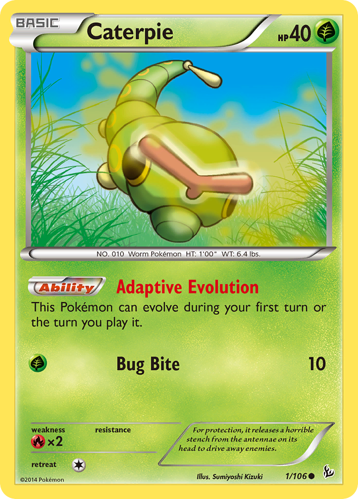 Caterpie 1/106 Flashfire