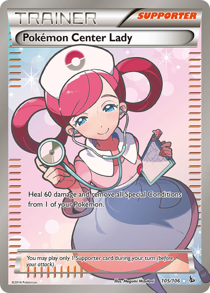 Pokémon Center Lady 105/106 Flashfire