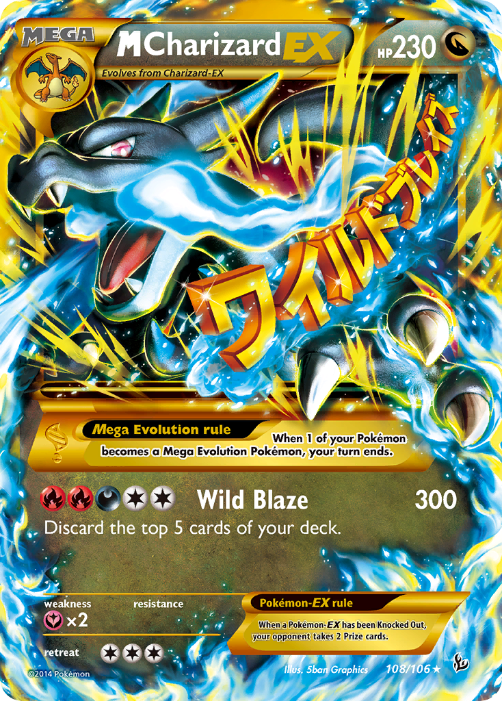 M Charizard-EX 108/106 Flashfire
