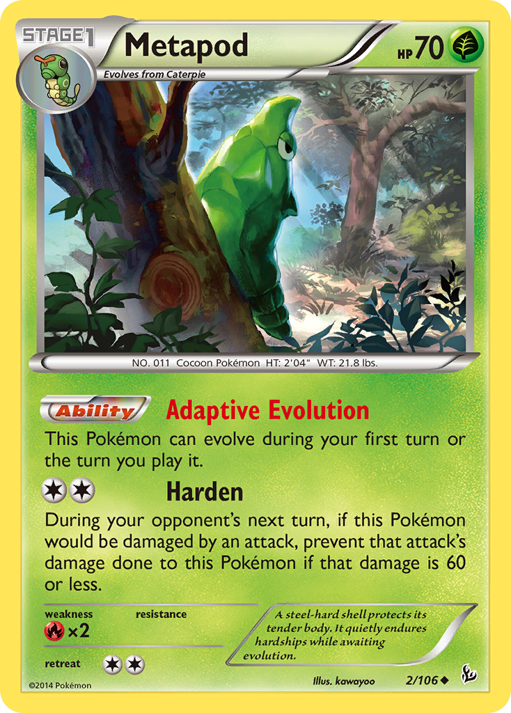 Metapod 2/106 Flashfire