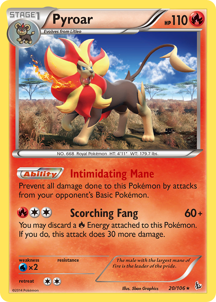 Pyroar 20/106 Flashfire