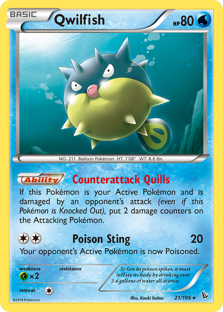 Qwilfish 21/106 Flashfire