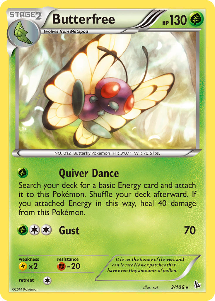 Butterfree 3/106 Flashfire