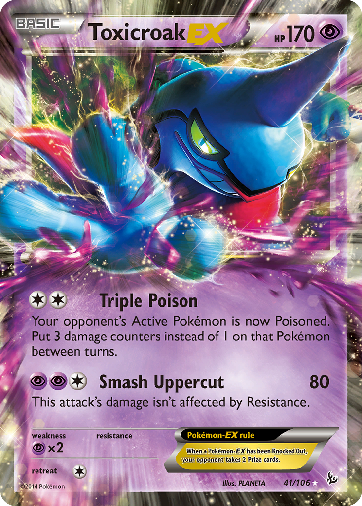 Toxicroak-EX 41/106 Flashfire