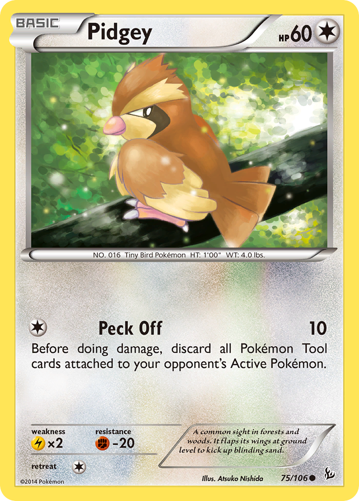 Pidgey 75/106 Flashfire