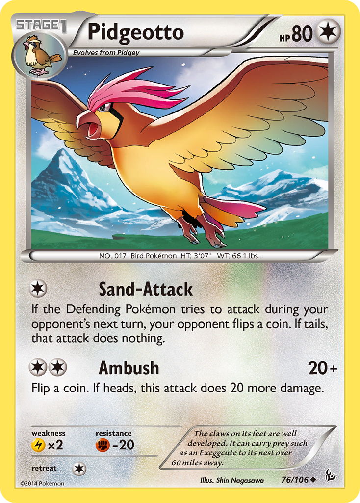 Pidgeotto 76/106 Flashfire