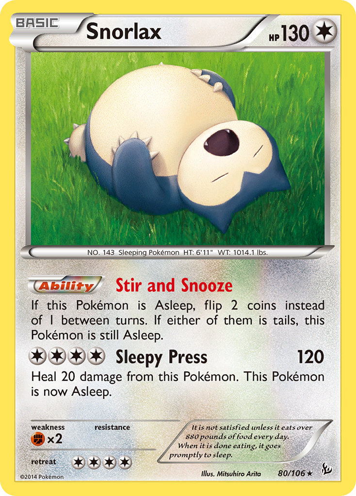 Snorlax 80/106 Flashfire