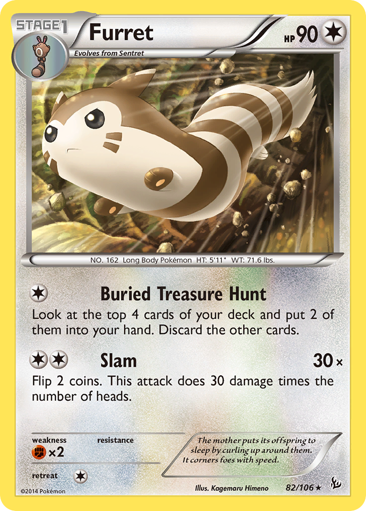 Furret 82/106 Flashfire
