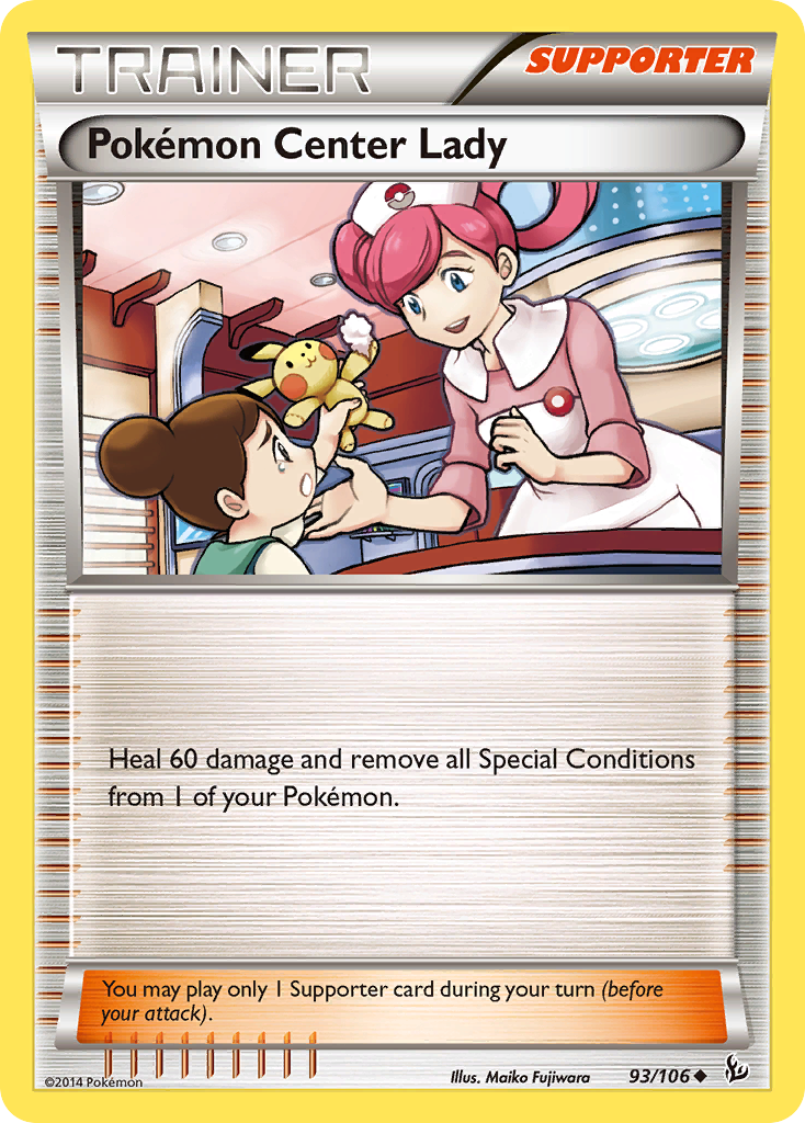 Pokémon Center Lady 93/106 Flashfire