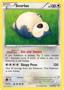 Snorlax 80/106 Flashfire