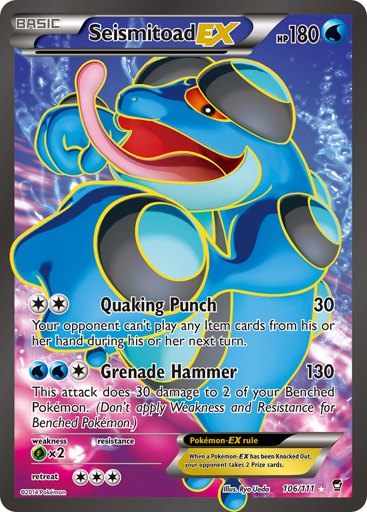 Seismitoad-EX 106/111 Furious Fists