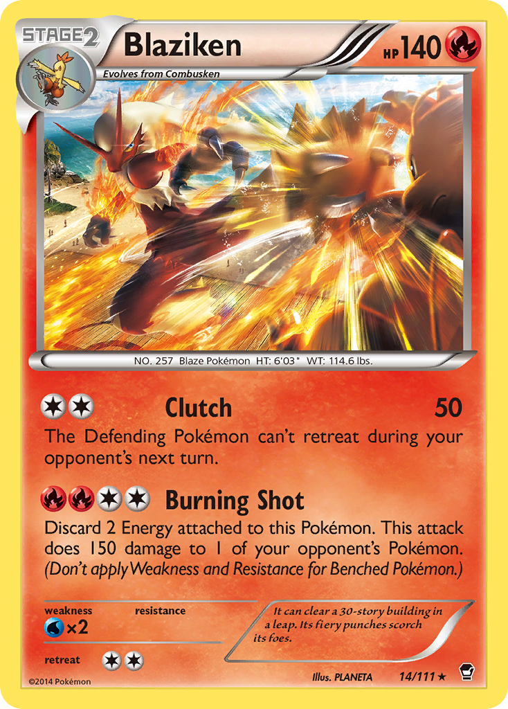 Blaziken 14/111 Furious Fists