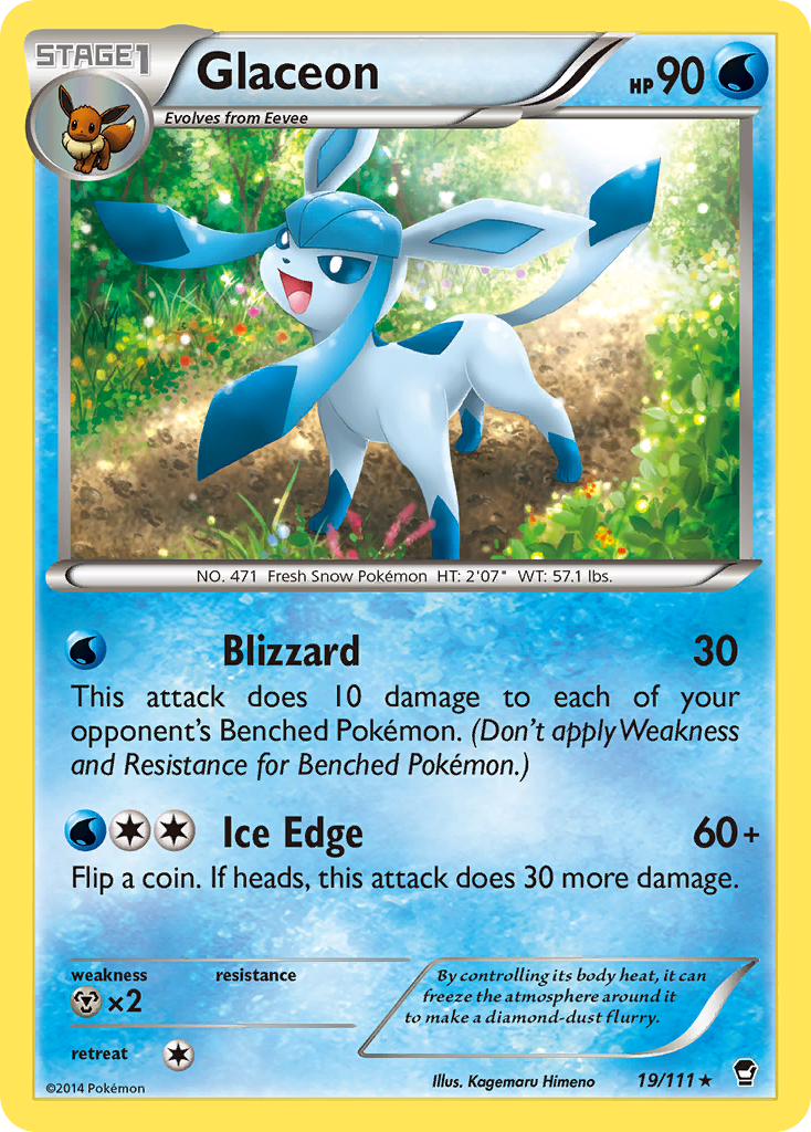 Glaceon 19/111 Furious Fists