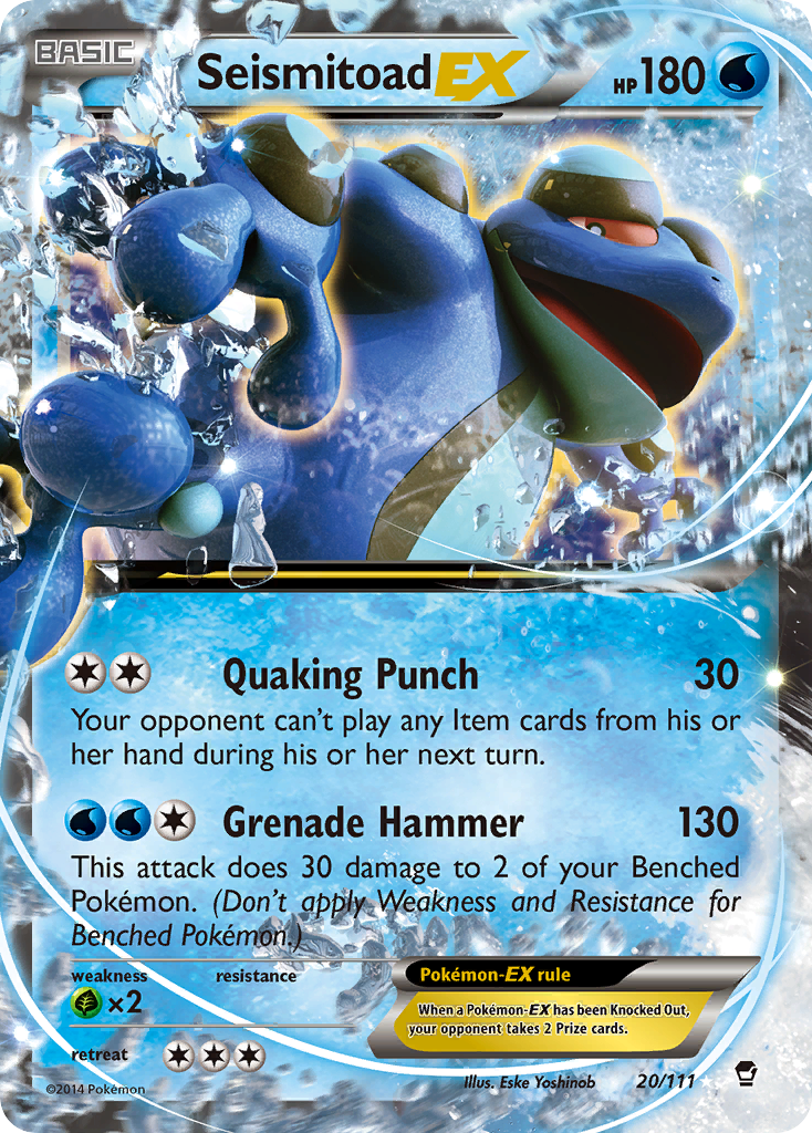 Seismitoad-EX 20/111 Furious Fists