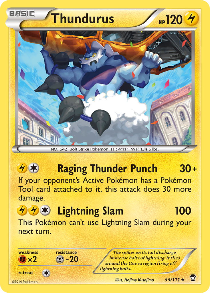 Thundurus 33/111 Furious Fists