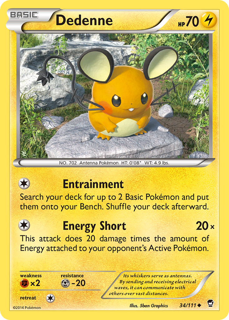 Dedenne 34/111 Furious Fists