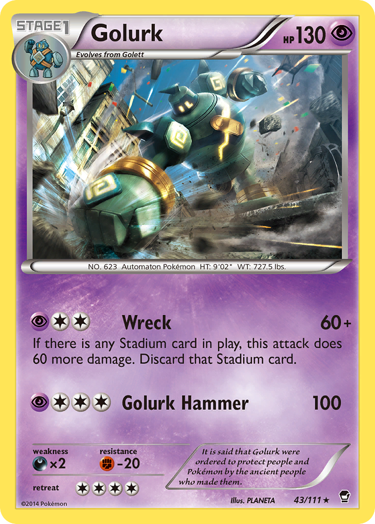 Golurk 43/111 Furious Fists