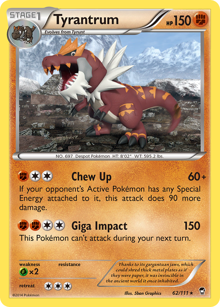 Tyrantrum 62/111 Furious Fists