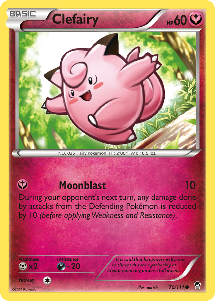 Clefairy 70/111 Furious Fists
