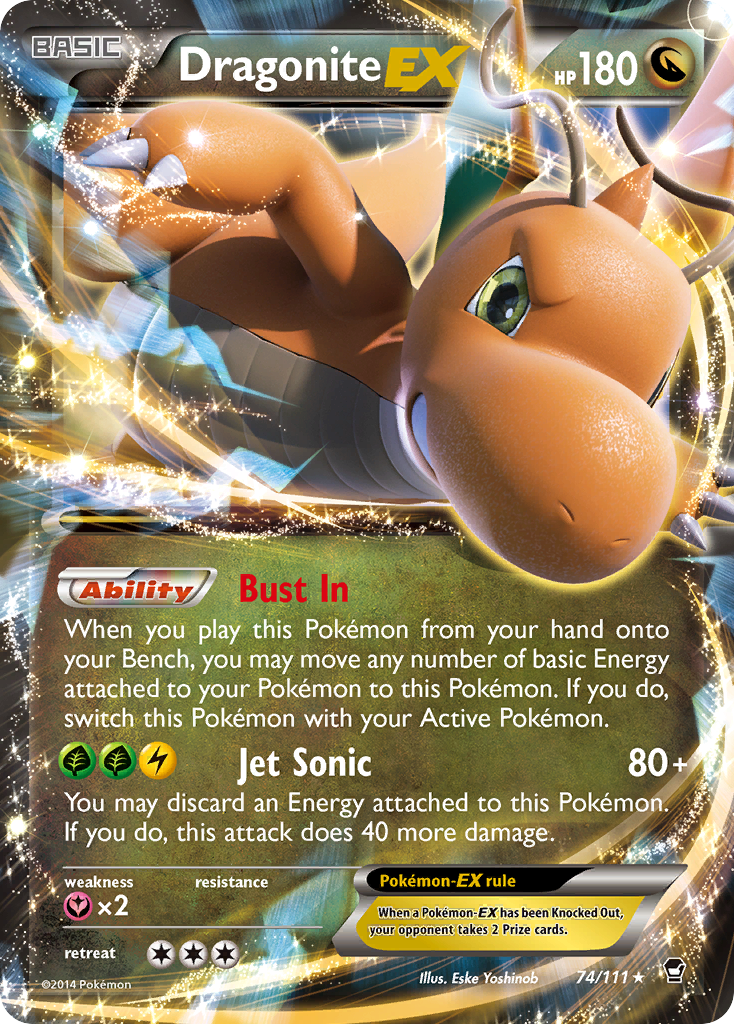 Dragonite-EX 74/111 Furious Fists