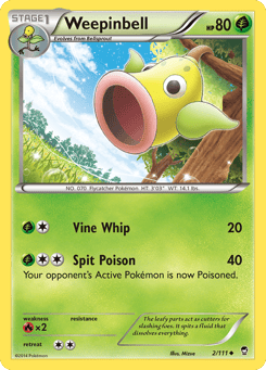 Weepinbell 2/111 Furious Fists